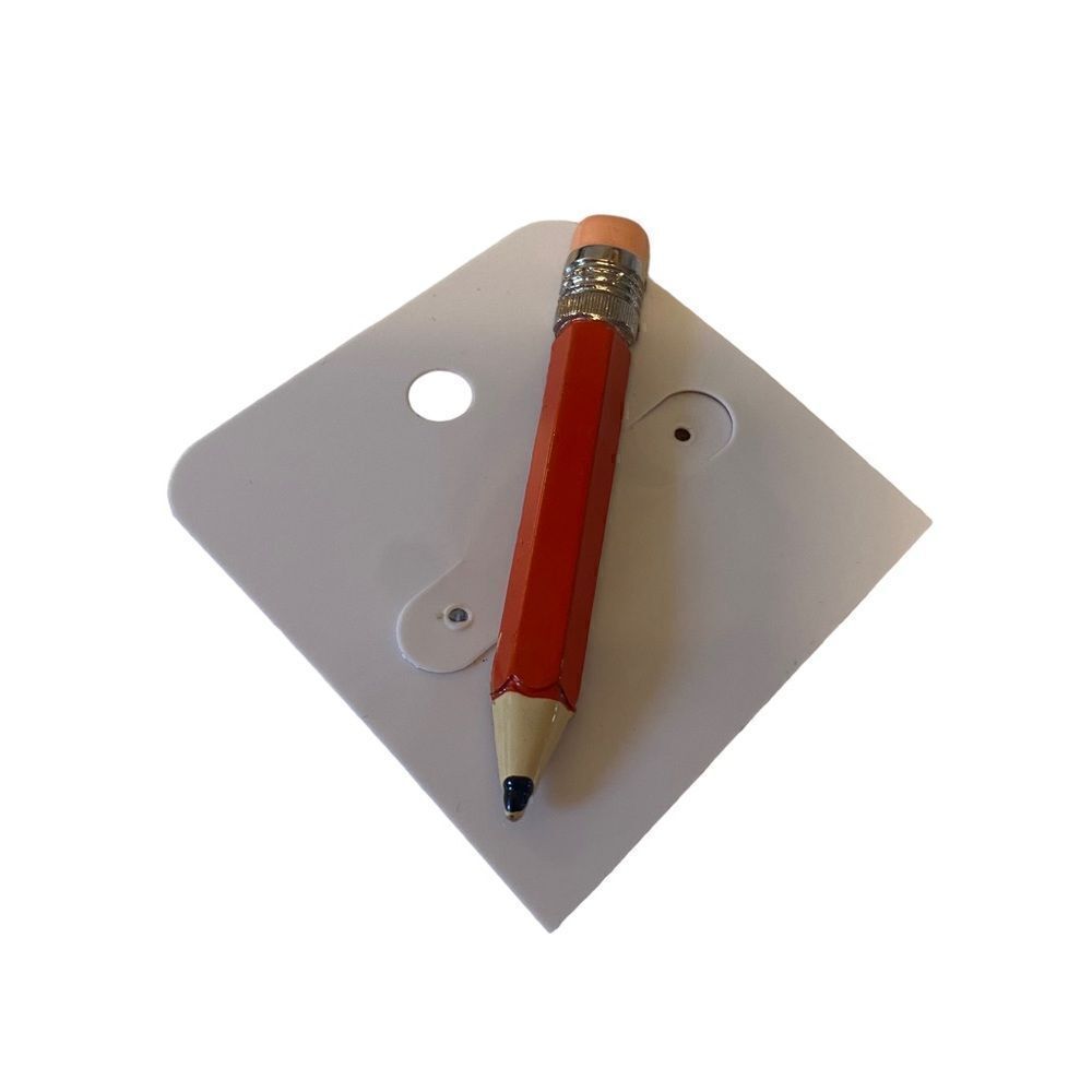 Vintage Pencil Pin in Orange. Perfect gift for your favorite teacher!